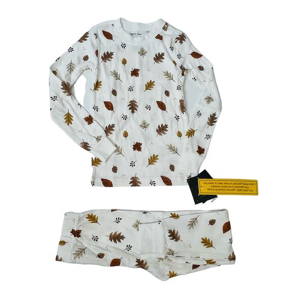 NWT Petit Lem Size 12 Fall Leaves Pajamas - Picture 2 of 6
